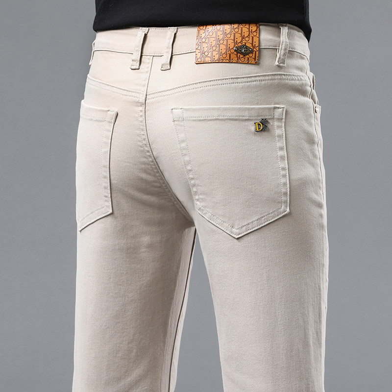 2026春季新款香港高端欧货牛仔裤男修身小脚弹力潮流百搭休闲长裤