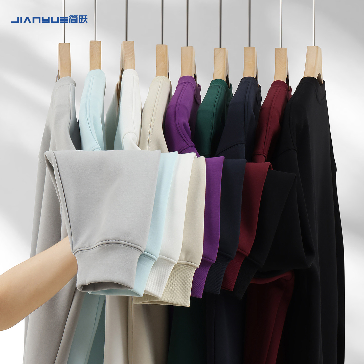 圆领卫衣来图定制工作服班服印花