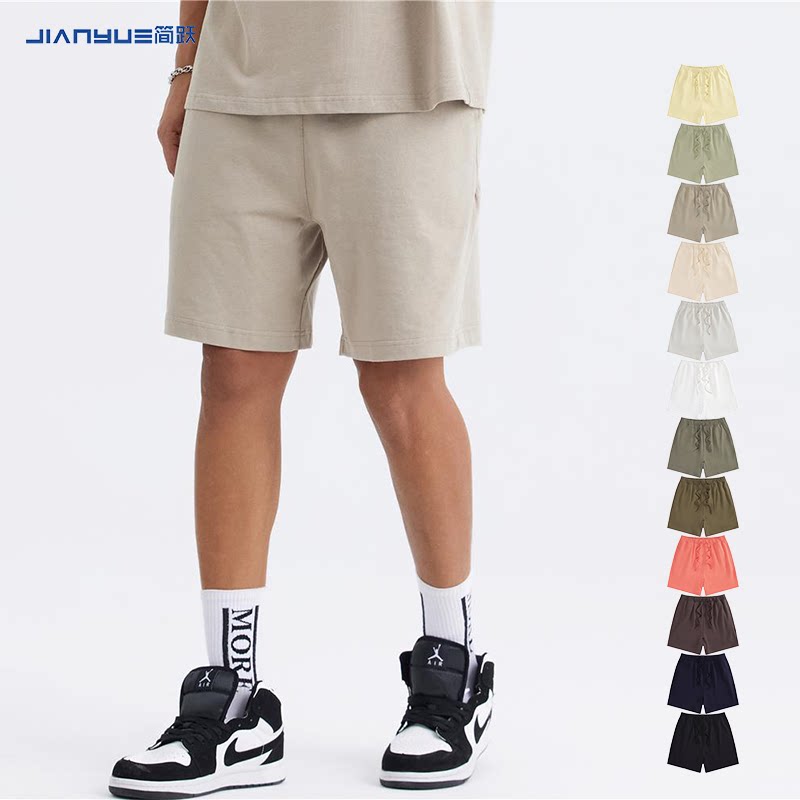 纯棉短裤定制印logo男女夏季班服裤篮球运动裤户外休闲裤子刺绣字