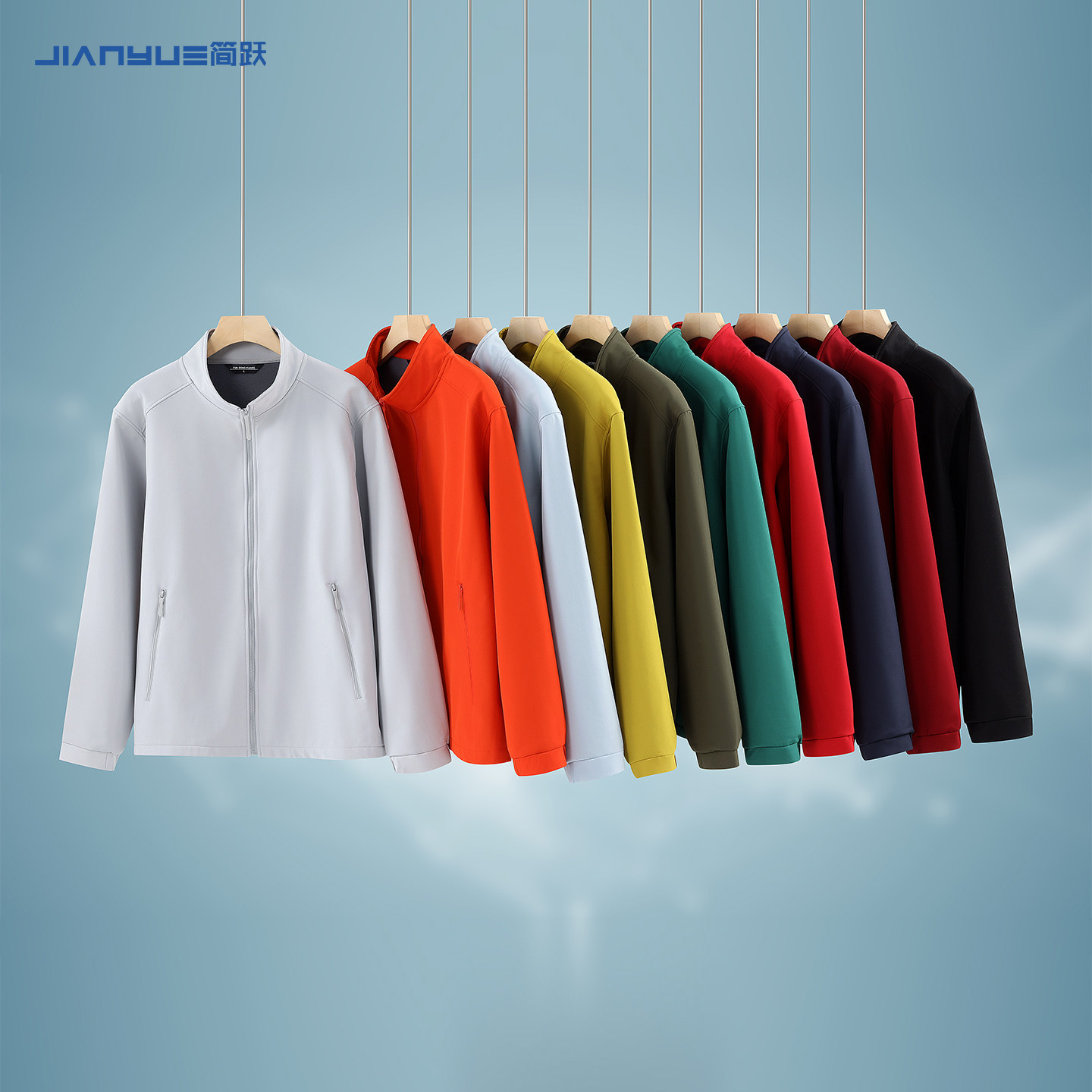 软壳冲锋衣工作服定制印logo立领加绒校服外套团队4S店销售员工衣