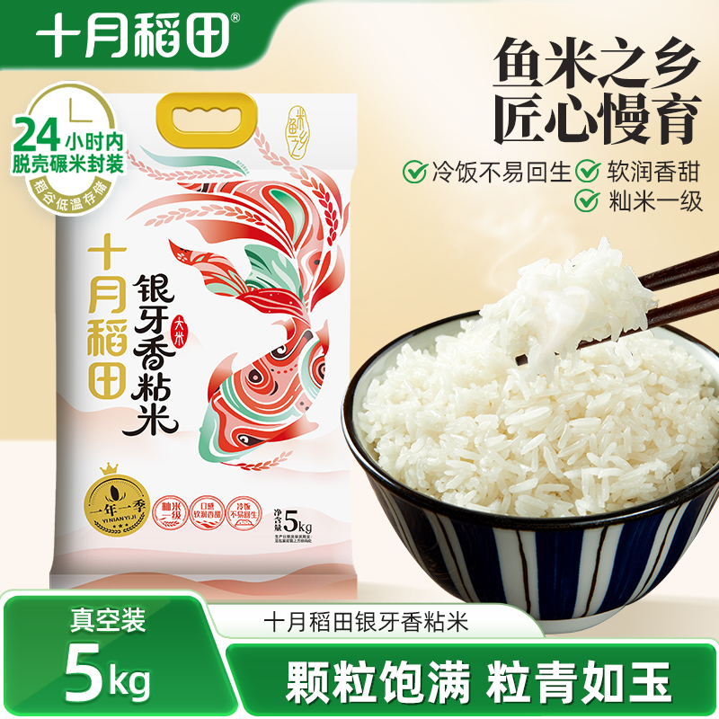 十月稻田银牙香粘米籼米一级