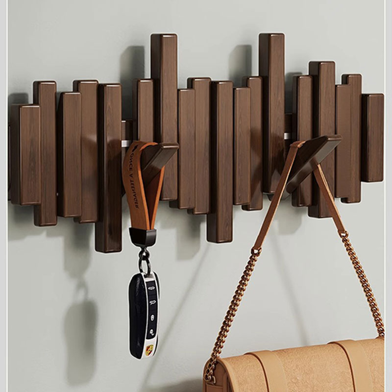 实木衣帽架钢琴键挂衣架置物架