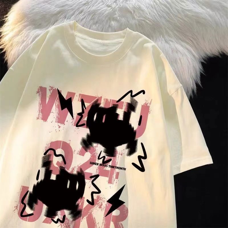 纯棉美式洋气卡通女童短袖t恤百搭宽松夏季新款ins中大童学生上衣,童装/婴儿装/亲子装,T恤,淘宝优惠券,粉丝福利购,淘宝优惠卷