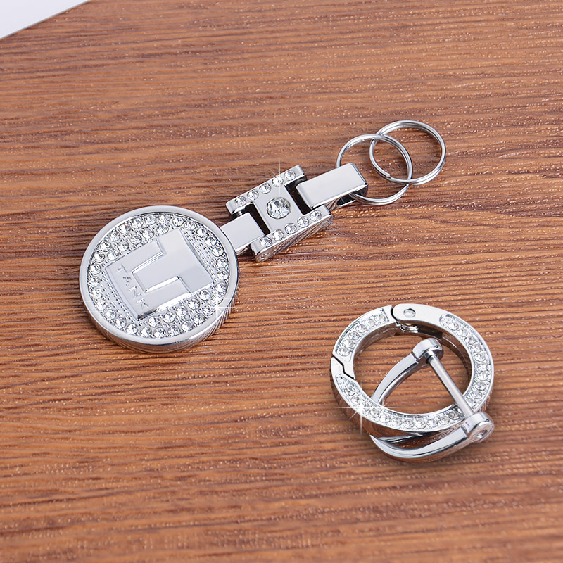 4S品质坦克镶钻钥匙扣