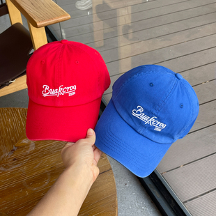 明星同款 休闲鸭舌帽男潮 字母刺绣洗水棉软顶棒球帽子女高品质四季