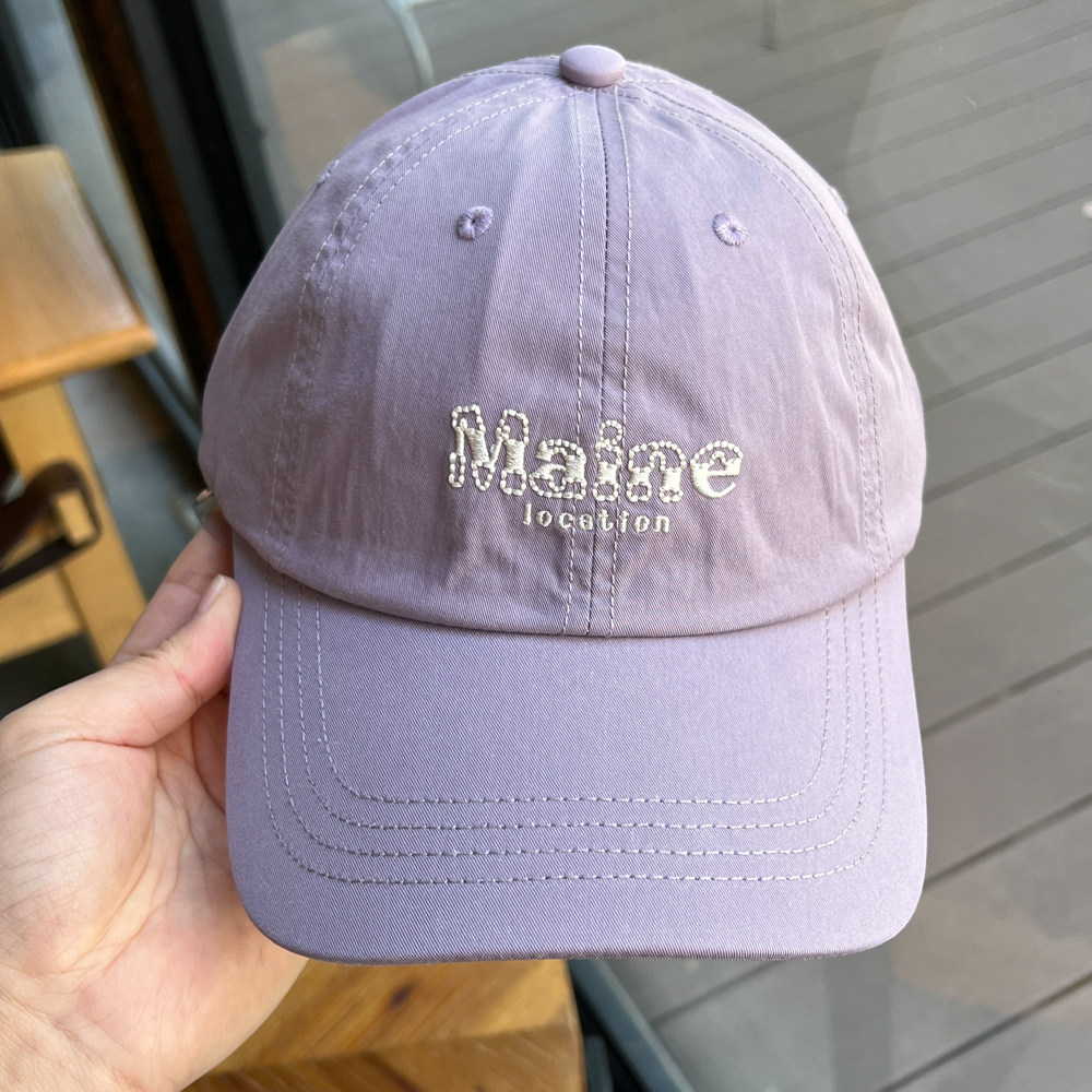 新款软顶情侣棒字母刺绣球帽子女高品质显白遮阳防晒出游鸭舌帽男