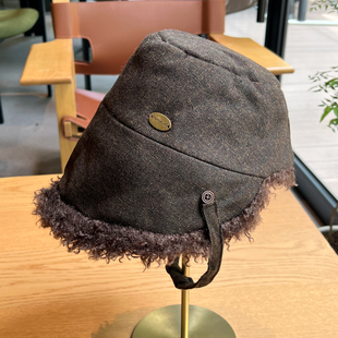 防风保暖加绒护耳保暖渔夫帽子女秋冬季加厚飞行员帽护耳雷锋帽男