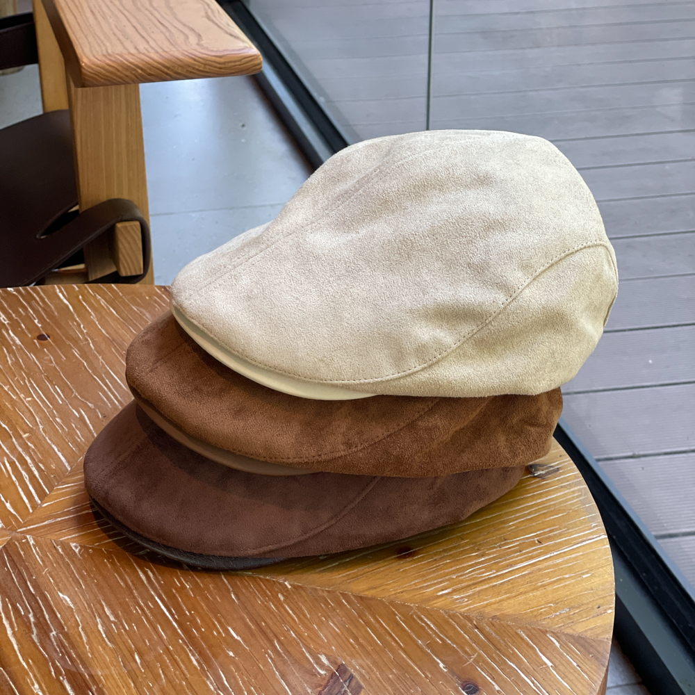 秋冬季麂皮绒港风文艺前进帽男女