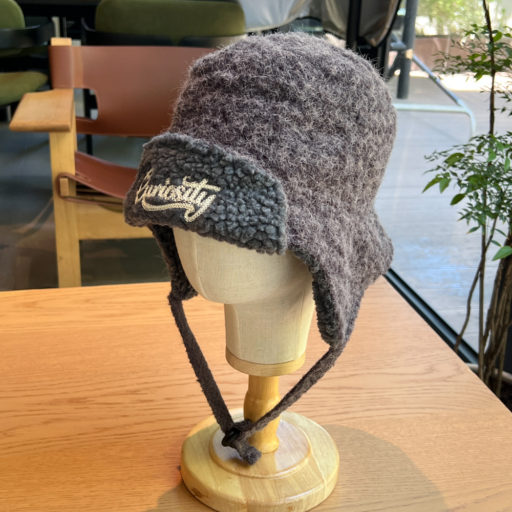 毛绒字母防风防寒雷锋帽子女英文帅气护耳保温中性加厚飞行帽男潮