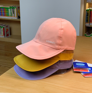2023年双面戴科技防晒清凉透气情侣棒球帽女冰丝防紫外线鸭舌帽男