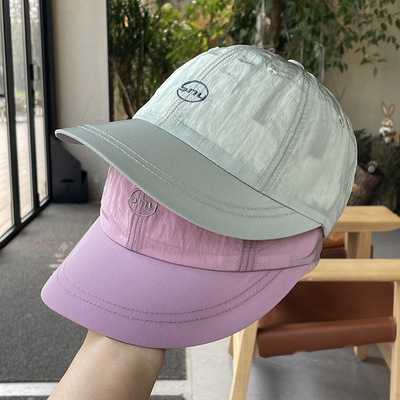 加宽超宽帽檐显脸小鸭舌帽女夏季薄款透气速干帽旅游遮阳棒球帽男