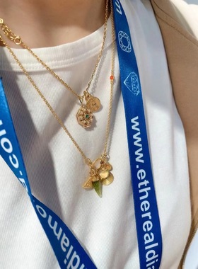 日本精工设计~可以打开八宝盒18k金天然海水小米珠宝石松石吊坠