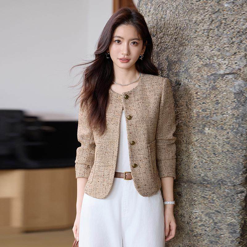 小香风外套女2026春秋季新款今年流行韩系百搭小个子短款休闲上衣,女装/女士精品,短外套,淘宝优惠券,粉丝福利购,淘宝优惠卷