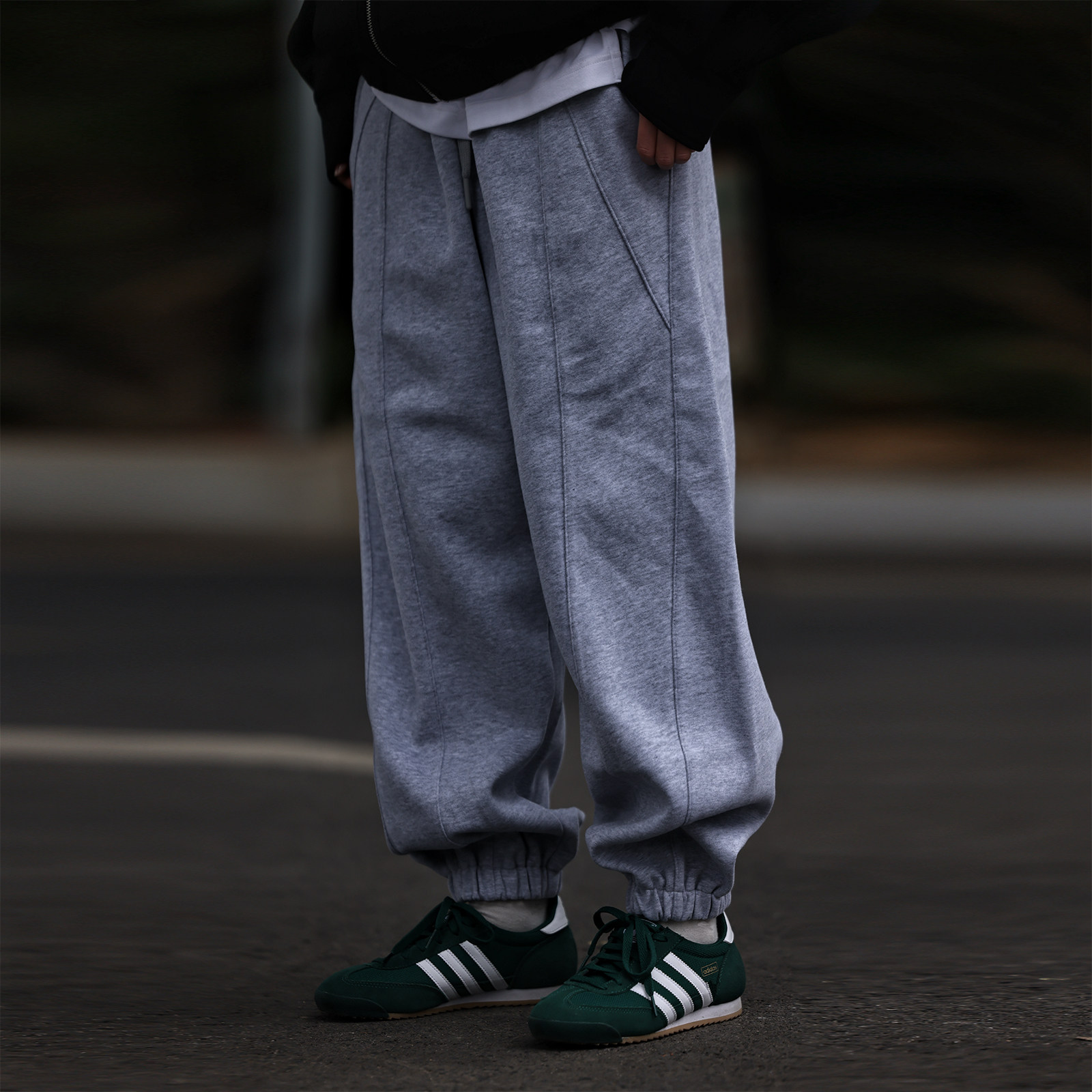 Nobodyknows日系复古束脚裤纯色运动立体剪裁卫裤宽松松紧腰长裤,男装,休闲裤,淘宝优惠券,粉丝福利购,淘宝优惠卷