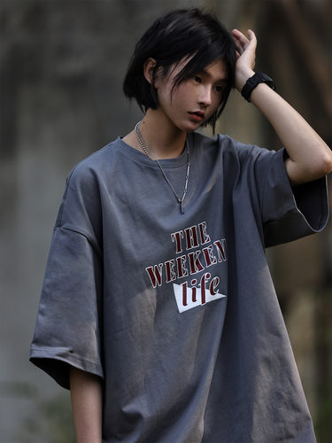 夏季原创纯棉自制国潮牌短袖