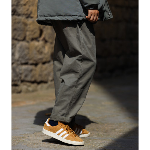 日系双色复古锥形男女长裤百搭潮