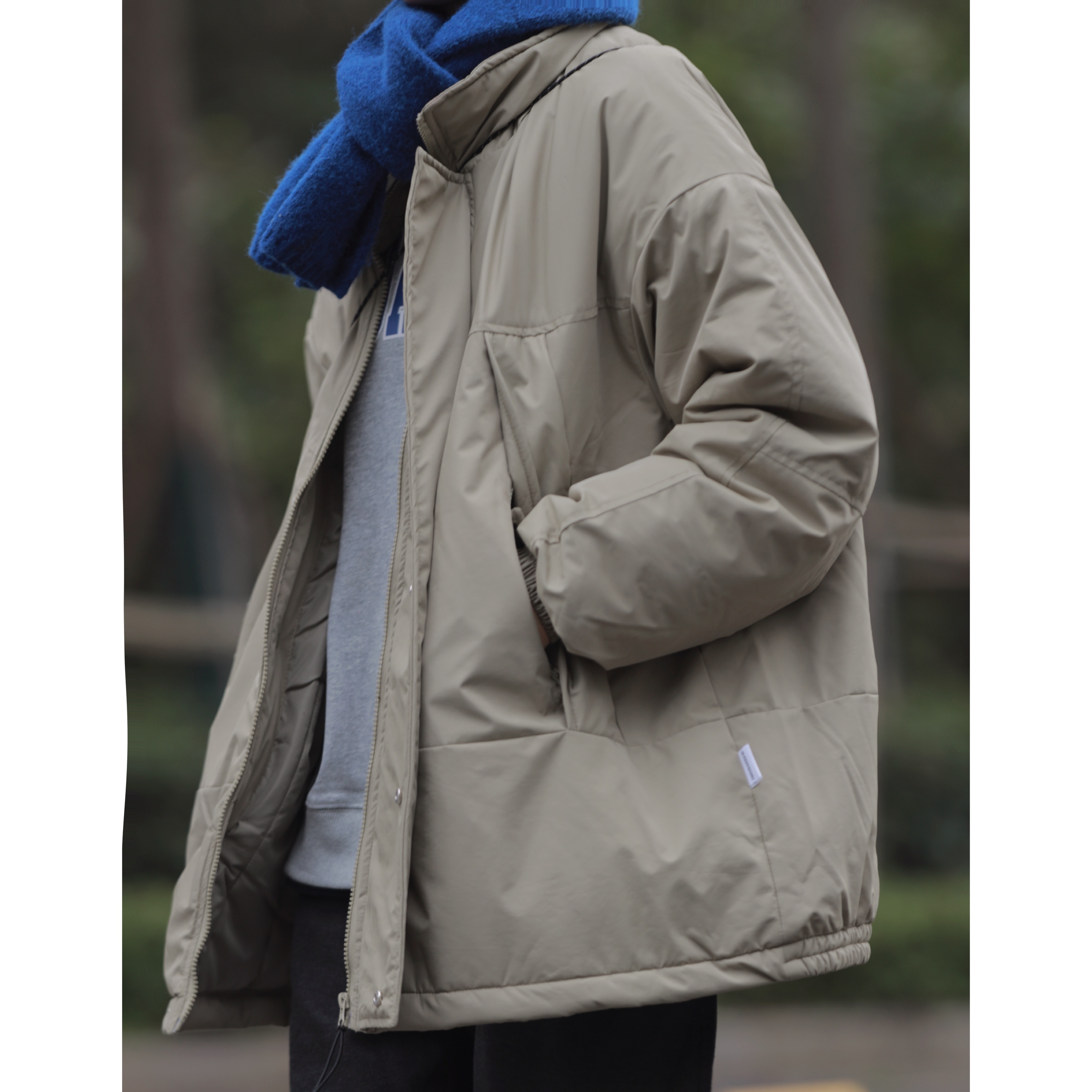 cityboy潮复古保暖宽松棉服