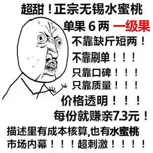 现货正宗无锡白凤水蜜桃6两8个新鲜水果阳湖景大甜山软桃子旗舰店