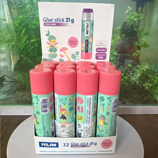 MILAN 紫色变色固体胶棒21克童话特别系列强力粘贴安全无毒 米兰