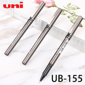 UNI三菱 走珠笔书写顺滑学习办公签字 耐水性直液式 155商务款