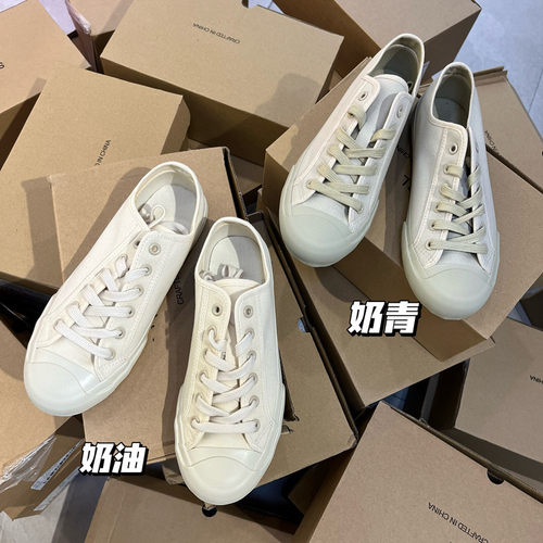 韩国低帮ins小众日系复古帆布鞋
