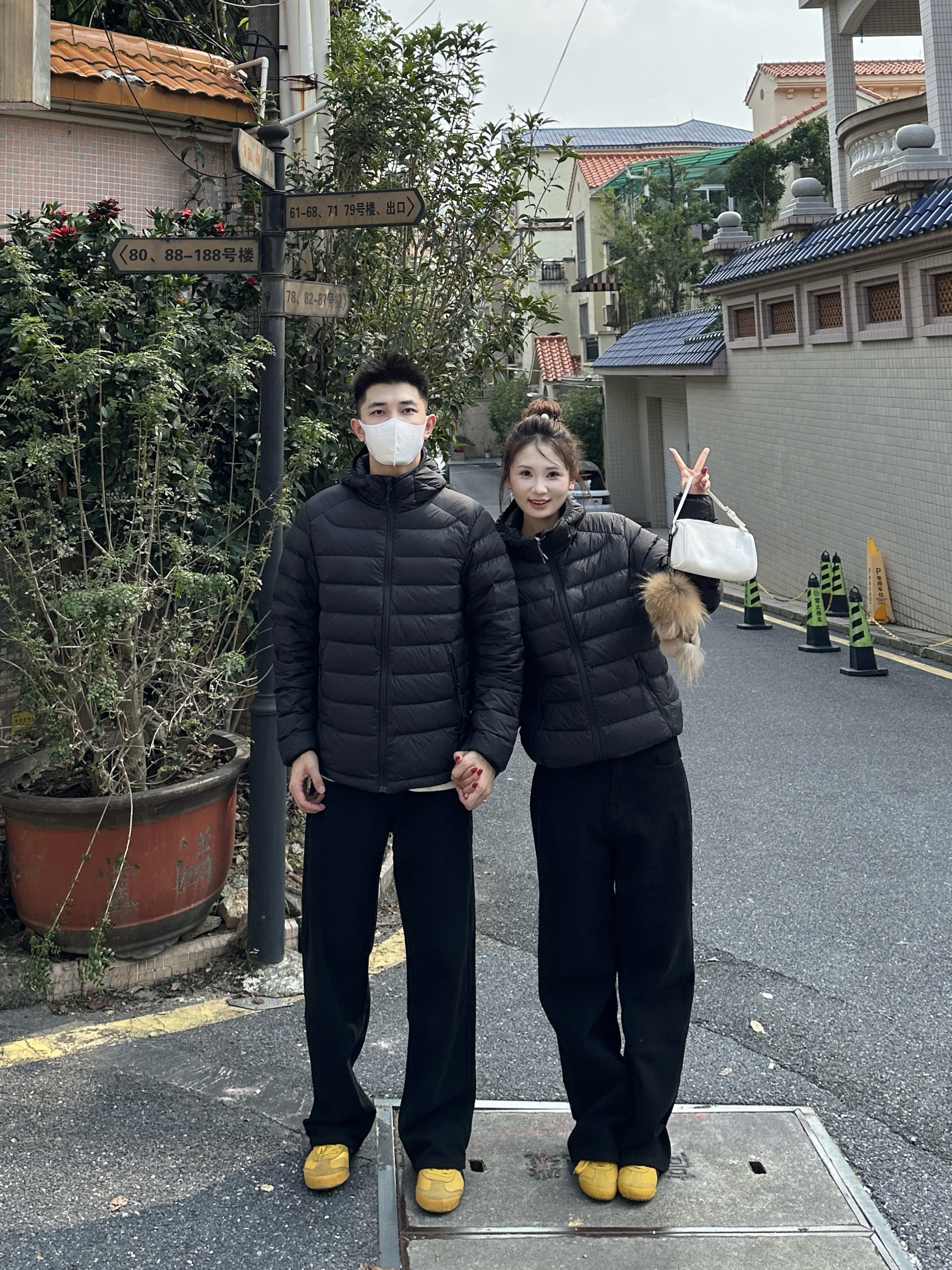 3KU夫妇冬季新款连帽白鸭绒羽绒服外套排骨服男女同款保暖上衣潮