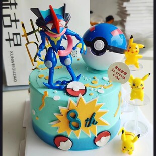 正版 饰摆件 宝可梦变形球玩具精灵宝可梦皮卡丘公仔儿童蛋糕装