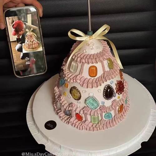 包邮权志龙同款宝石珠宝钻石硅胶模具插件网红烘焙生日蛋糕装饰