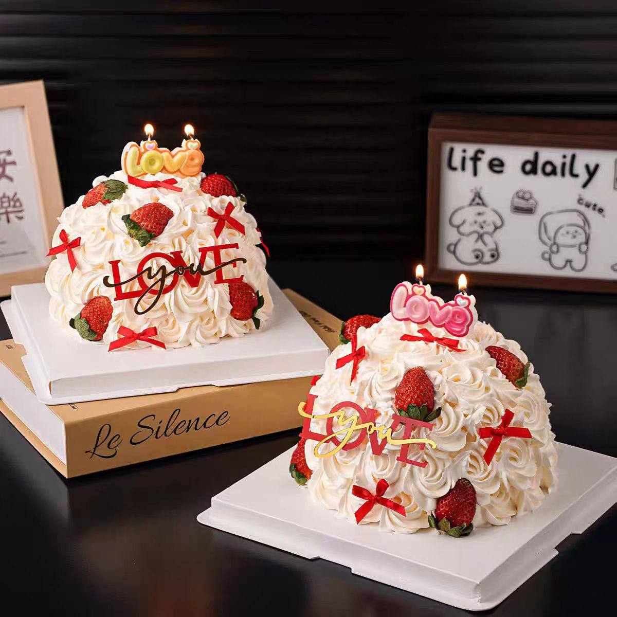 网红2.14情人节快乐蛋糕装饰摆件爱心love亚克力蜡烛情侣表白插件,节庆用品/礼品,节日装扮用品,淘宝优惠券,粉丝福利购,淘宝优惠卷