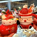 网红好利来同款 圣诞节陶瓷慕斯杯蛋糕甜品杯卡通圣诞老人靴子水杯