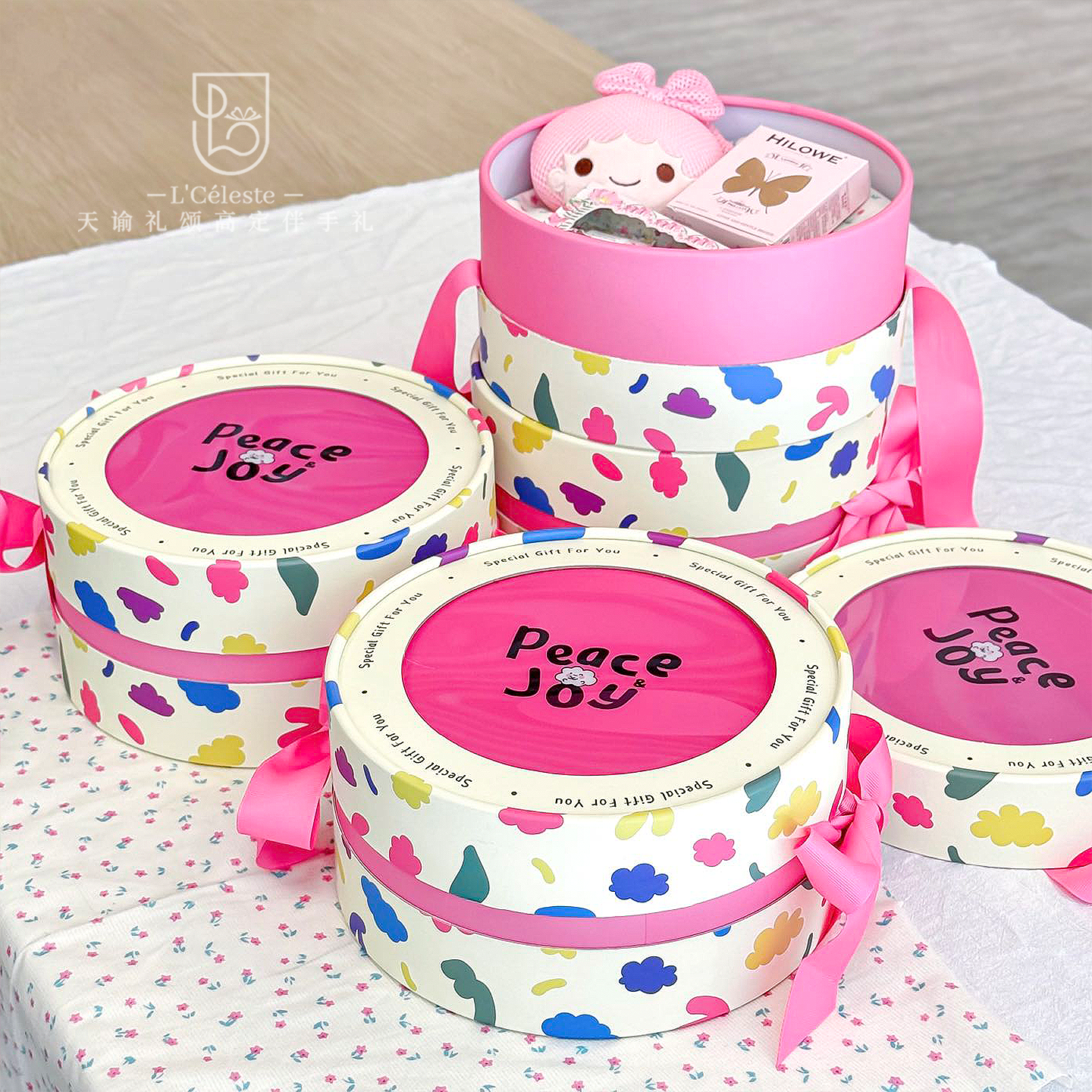 伴手礼女护手霜生日礼物手提礼盒空盒粉色多巴胺送闺蜜实用小礼品