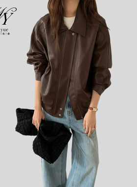 伍月themind感pu皮衣夹克2025秋冬新款韩版时尚小个子外套女a9079