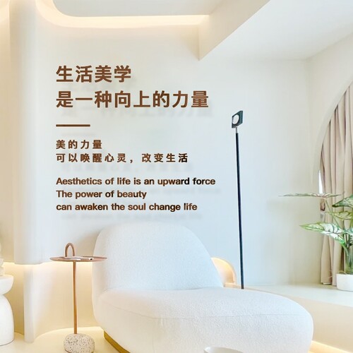 生活美学美容养生采耳结婚化妆背景工作室墙壁专用立体自粘贴字画
