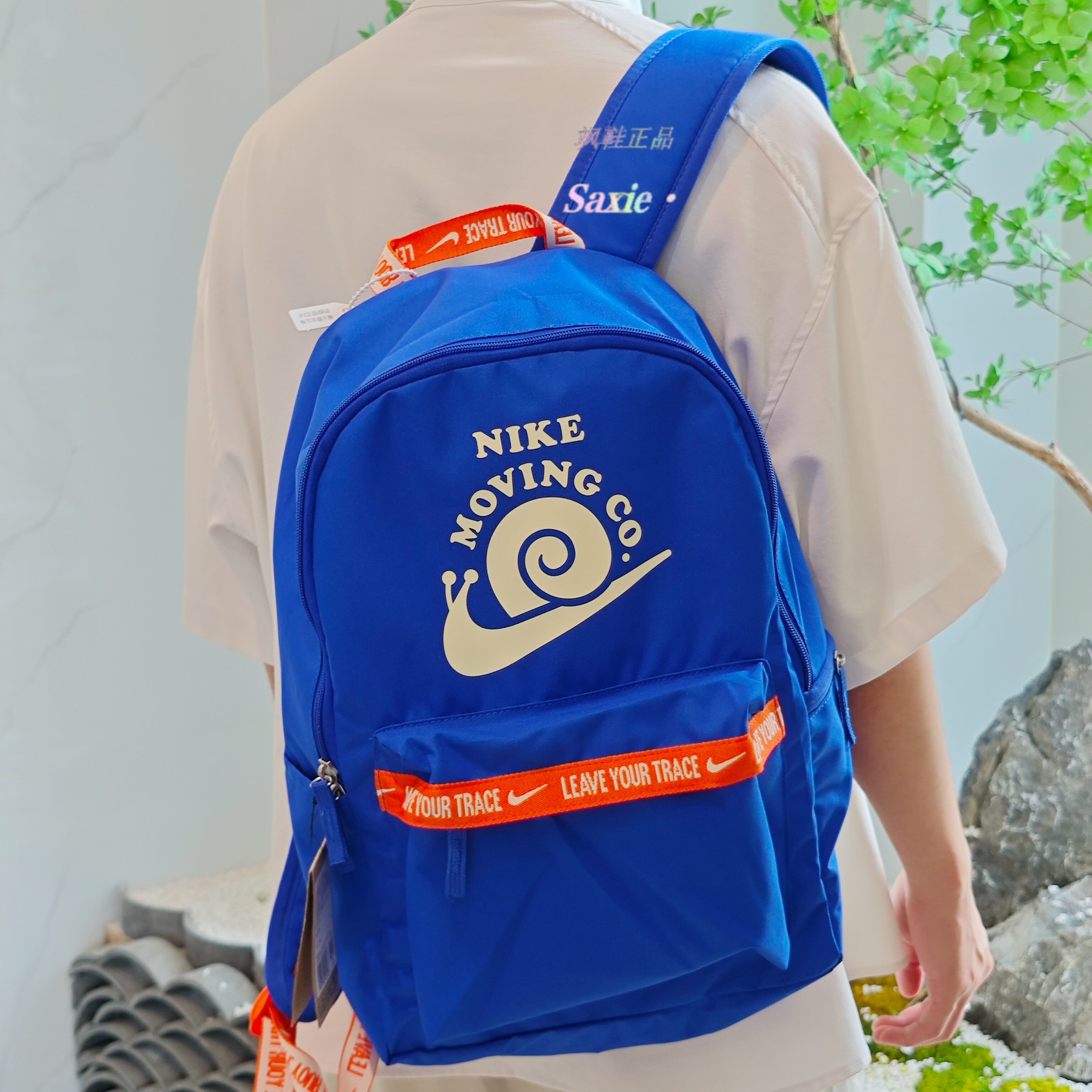 耐克NIKE男女情侣宝蓝户外休闲旅行运动双肩背包书包DV6070-405