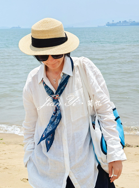 双绉【蓝色花絮】时尚百搭100%真丝桑蚕丝围巾丝巾菱形巾135*52cm