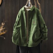 巨好看 夹棉外套女2025冬新洋气轻薄设计感口袋宽松文艺百搭棉服