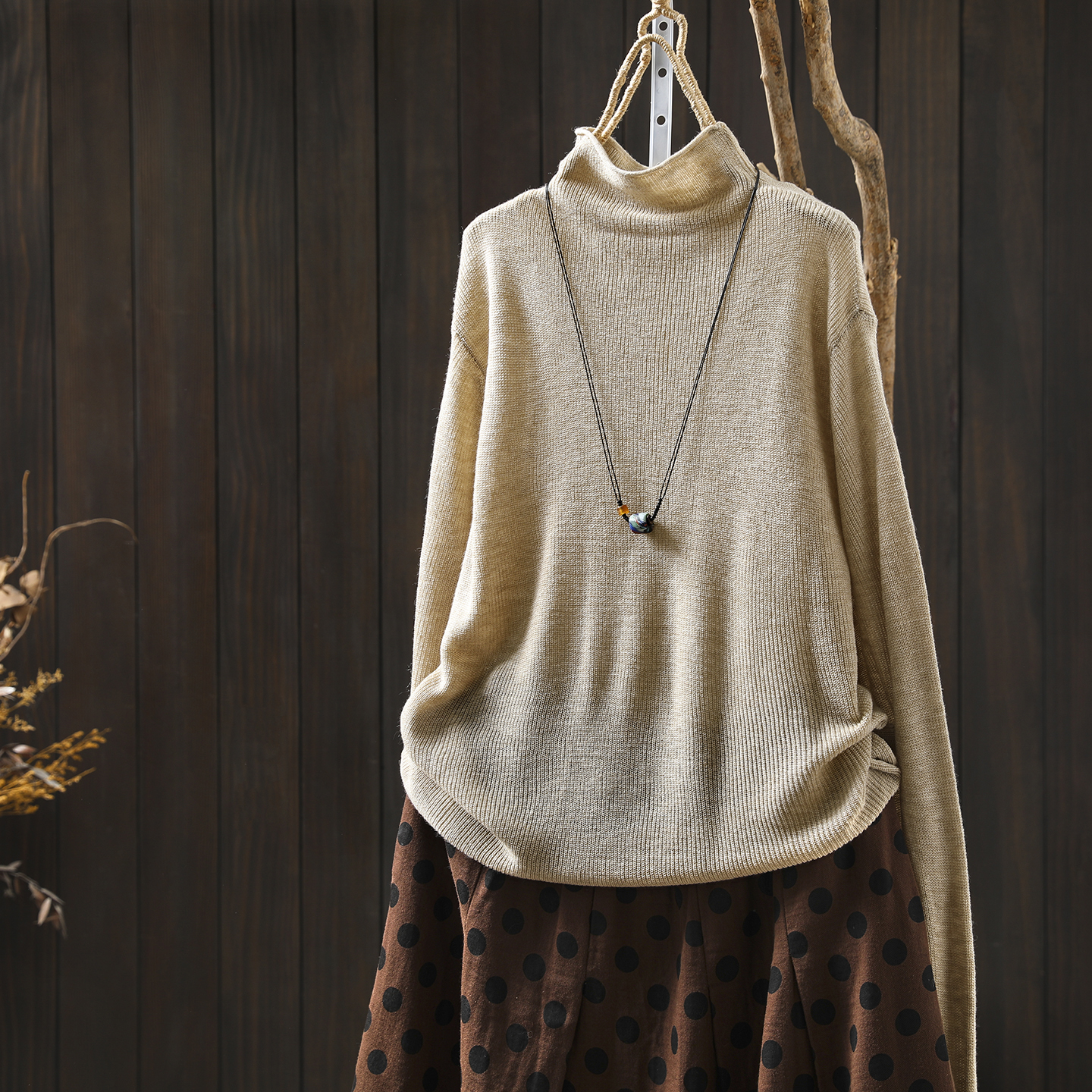 半高领针织衫女2025新款秋季羊毛纯色百搭长袖内搭巨好看轻熟上衣