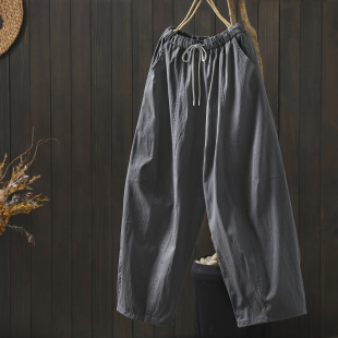 小个子宽松慵懒风显瘦休闲九分裤 子女士2026春新款 裤 今年流行款