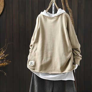 巨好看的卫衣女款2026新款无帽短款设计感小众胖mm大码宽松慵懒风