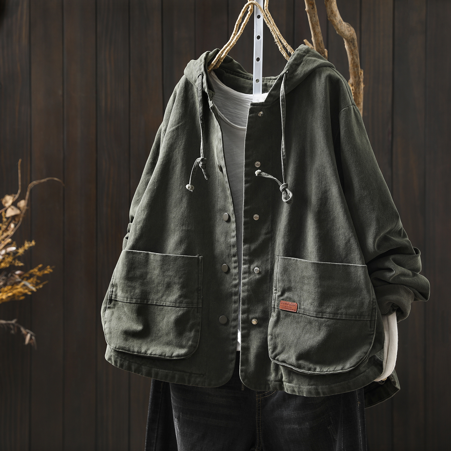 连帽外套2025新款今年流行爆款女士秋宽松高级小众不撞款百搭上衣