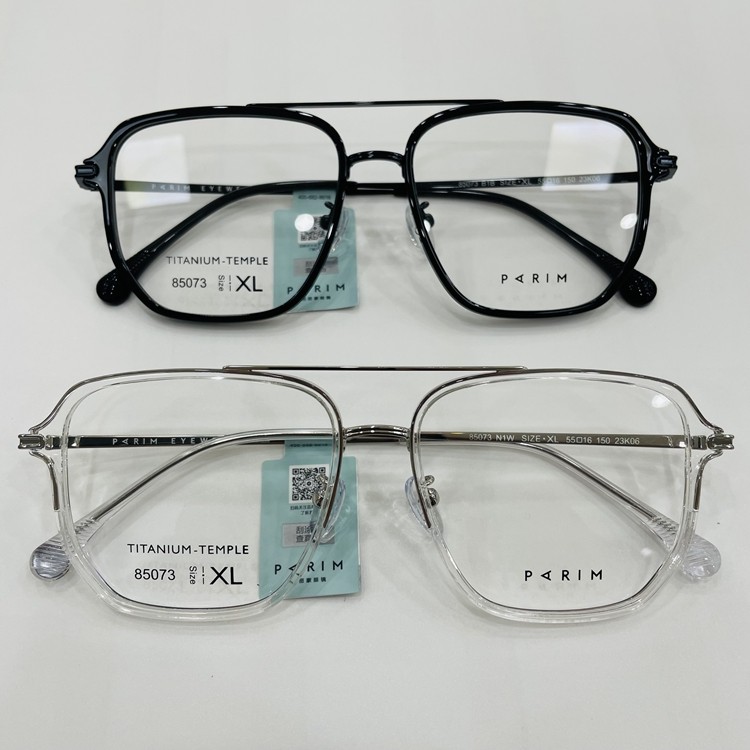 新款派丽蒙眼镜架超轻纯钛全框男女近视眼镜框配离焦镜片85073