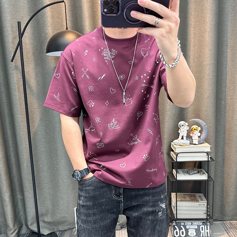 夏季新款短袖t恤衫男士