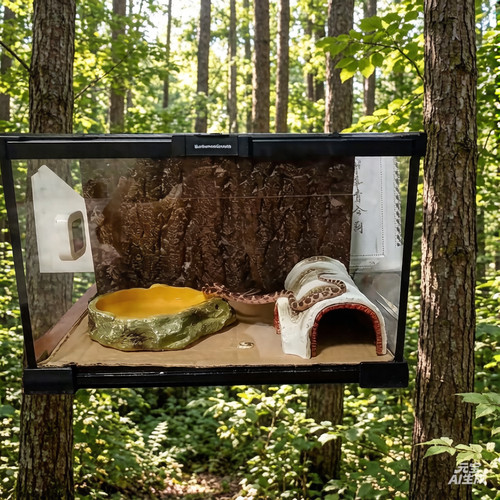 成体宠物蛇饲养箱爬宠玻璃饲养缸雨林造景生态缸养蛇专用饲养盒BG