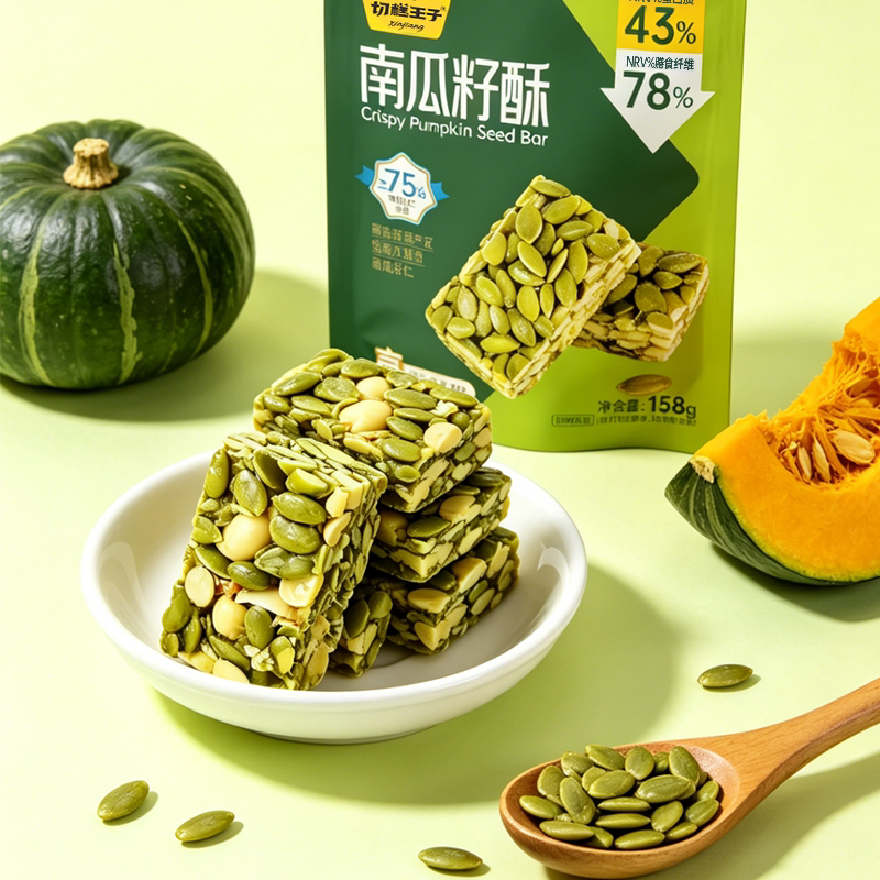 切糕王子新疆高膳食纤维代餐休闲小零食独立包装158g南瓜子酥