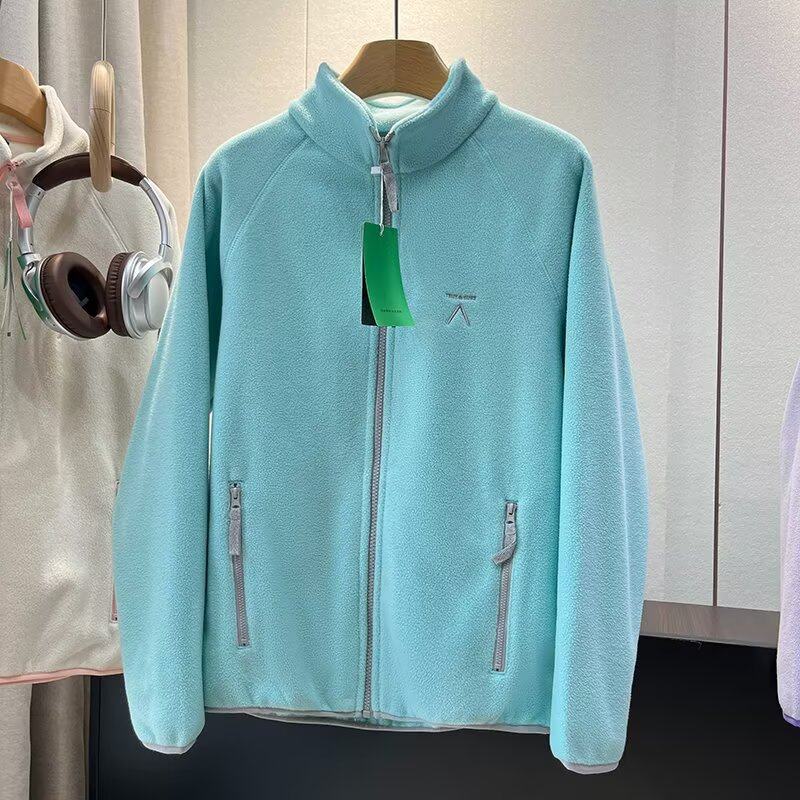 摇粒绒外套女情侣款秋冬抓绒上衣