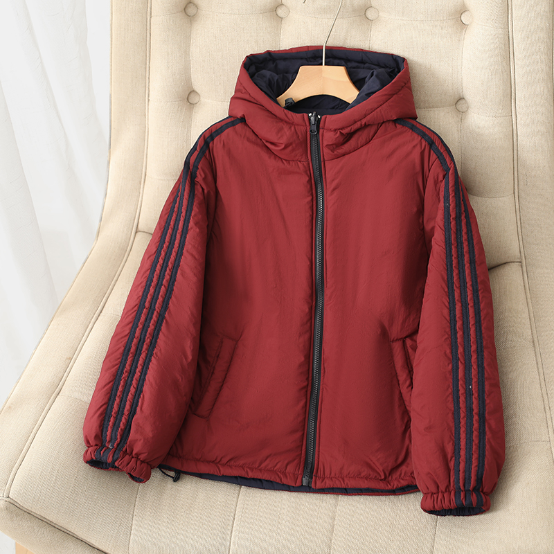 两面穿棉服女款秋冬外套上衣棉衣