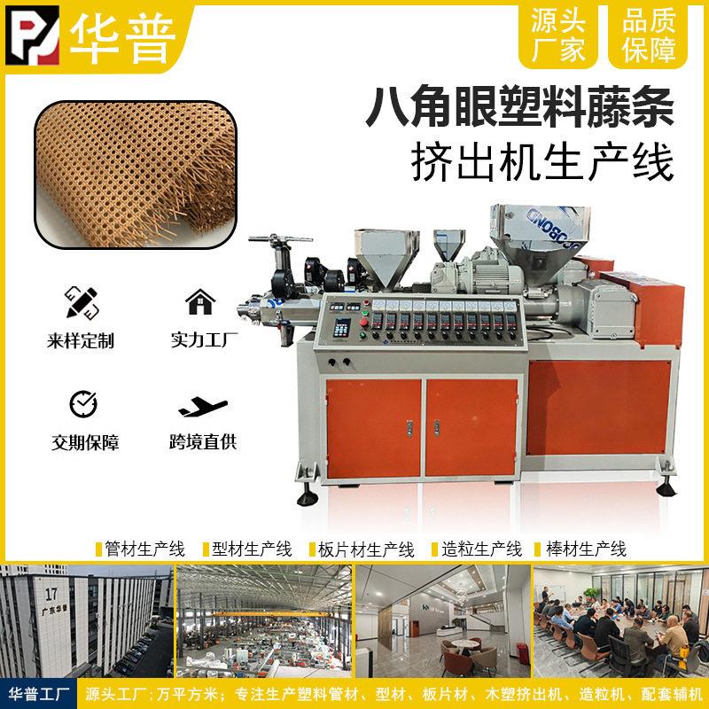 源头厂家塑料藤条挤出机仿藤机生产厂家户外家具藤条挤出机设备