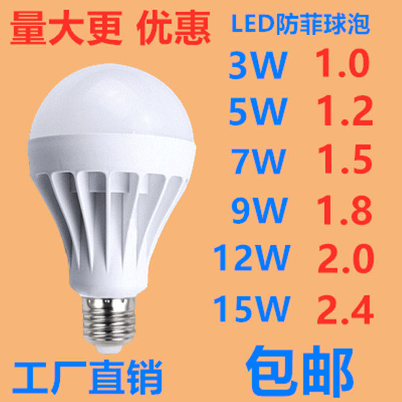 LED节能螺口3W15V室内照明单灯