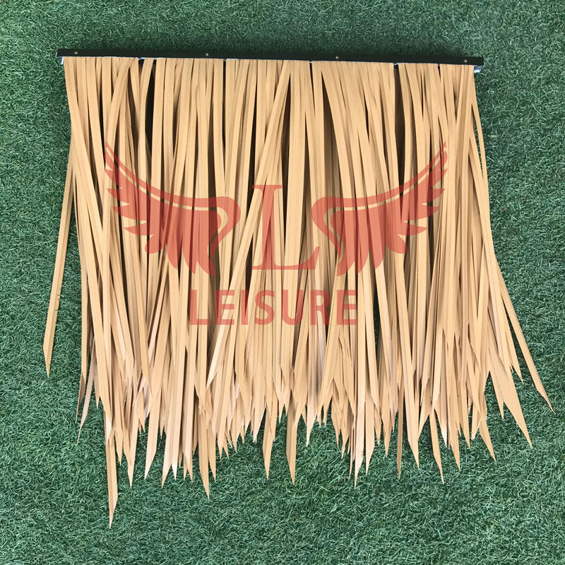 仿真茅草瓦塑料茅草凉亭 木屋屋顶景观装饰稻草 阻燃防火人造茅草