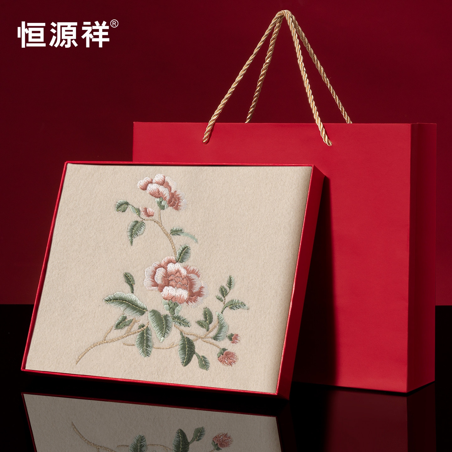 羊毛海棠花高品质围巾披肩送妈妈